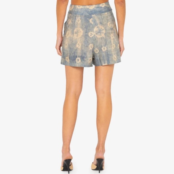 JBQ Just Bee Queen Marlow High Waist Linen Blend Shorts Size XS NWT - Picture 5 of 16